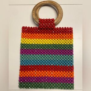 Beaded Rainbow Clutch